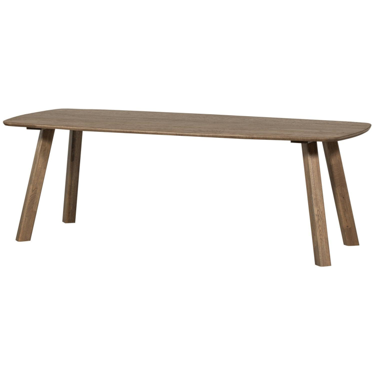 WOOOD Tablo eettafel 220x100 deens ovaal DL cashmere bruin