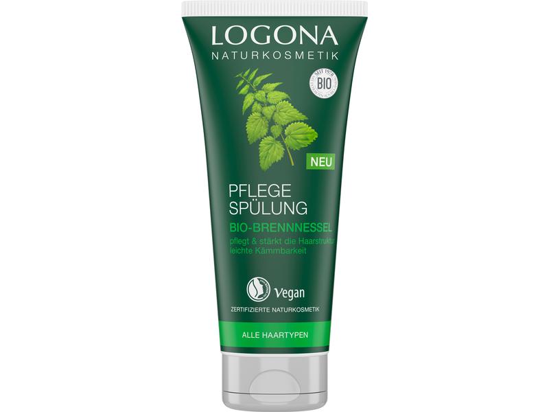 Logona Haarspülung Bio-Brennnessel 200 ml Natürlicher Conditioner mit milder Pflege-Formel für leichte Kämmbarkeit
