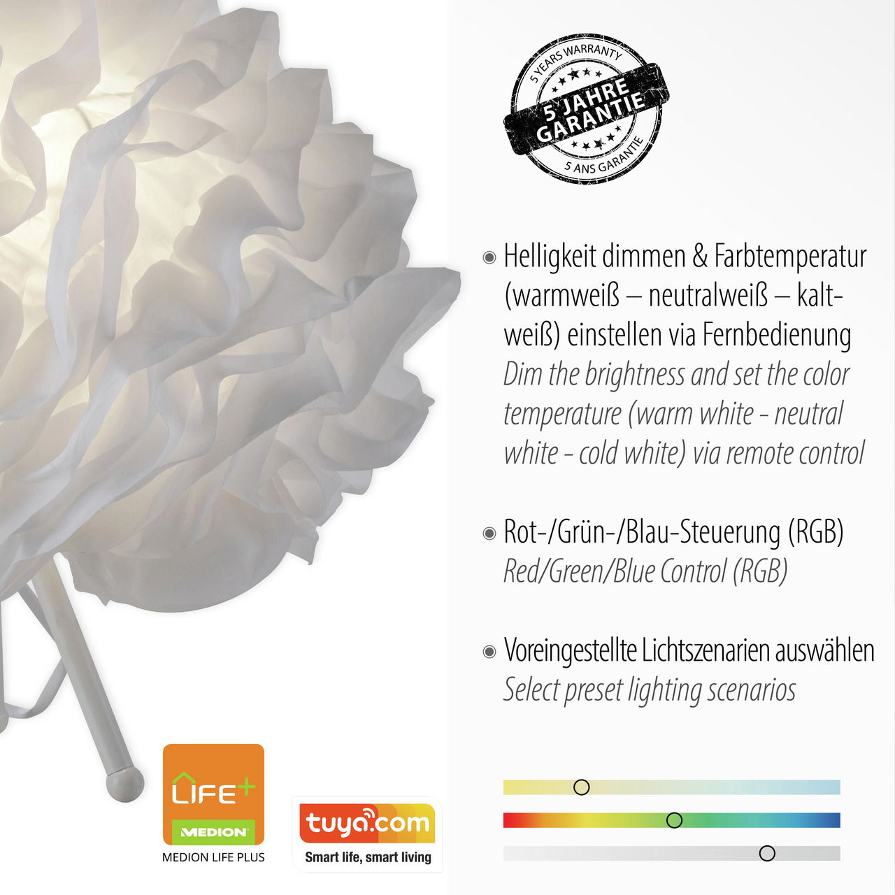 Just Light LED-Tischleuchte LOLASMART-NAOMI