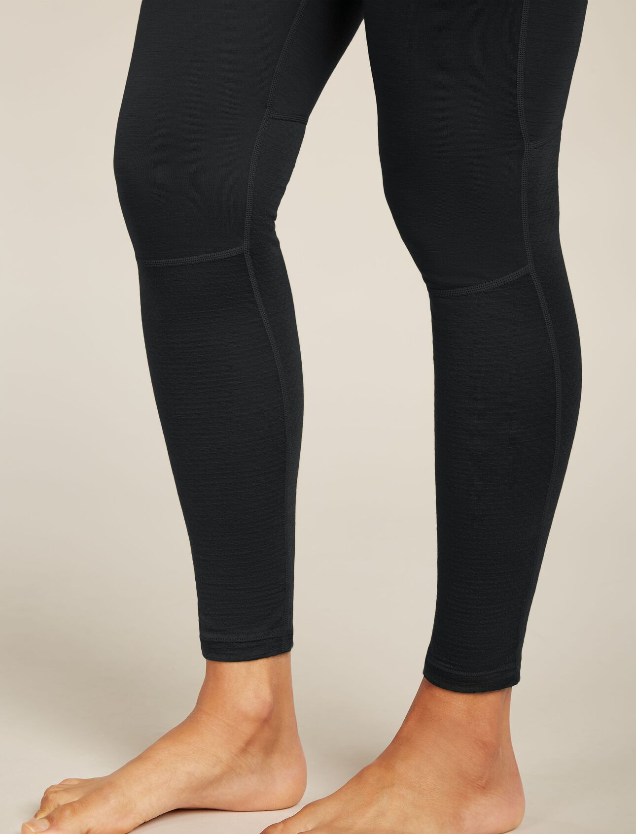 Icebreaker 125 ZoneKnit Leggings Womens Black