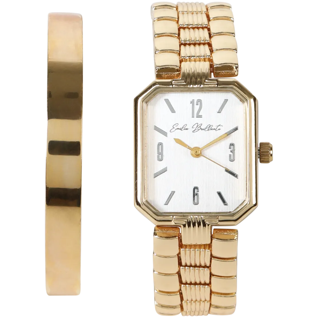 Coffret cadeau montre et bracelet pour femme