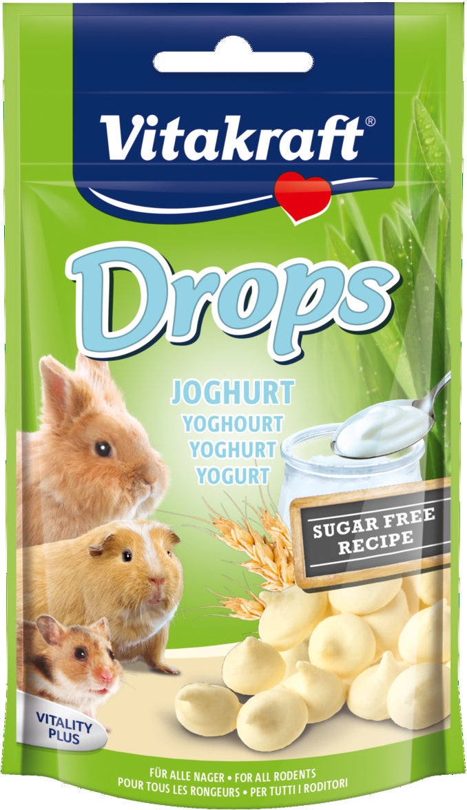 Vitakraft knaagdier- en konijnensnack Drops yoghurt 75 g