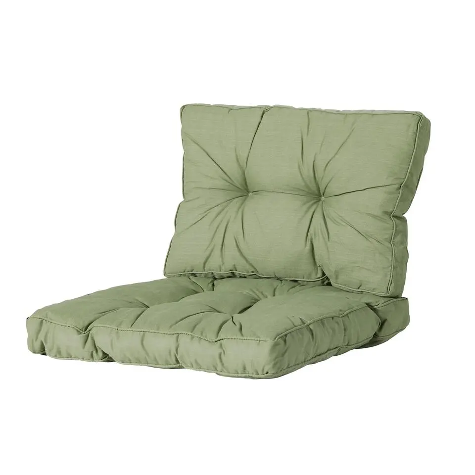 Madison - Florance Rugkussen Basic green - Ca. 43x60 cm - Set van 2