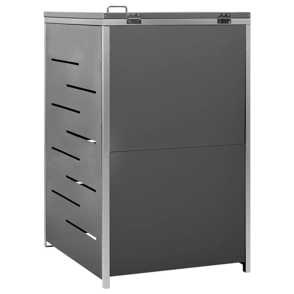 vidaXL - Containerberging - Antraciet - Roestvrij staal - 1 container