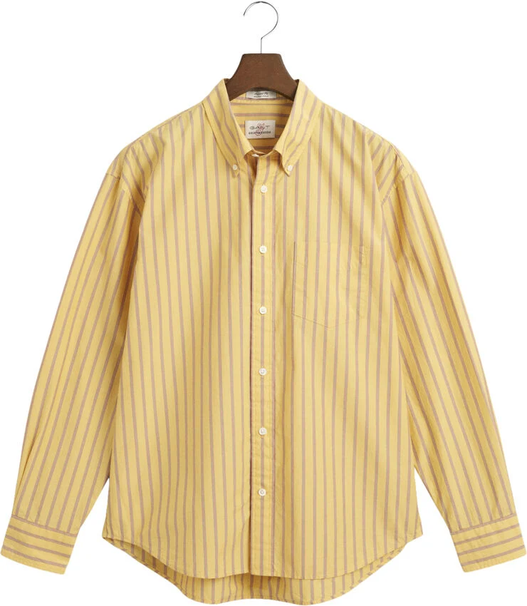 Gant REL HERITAGE POPLIN STRIPE SHIRT Faded sunset