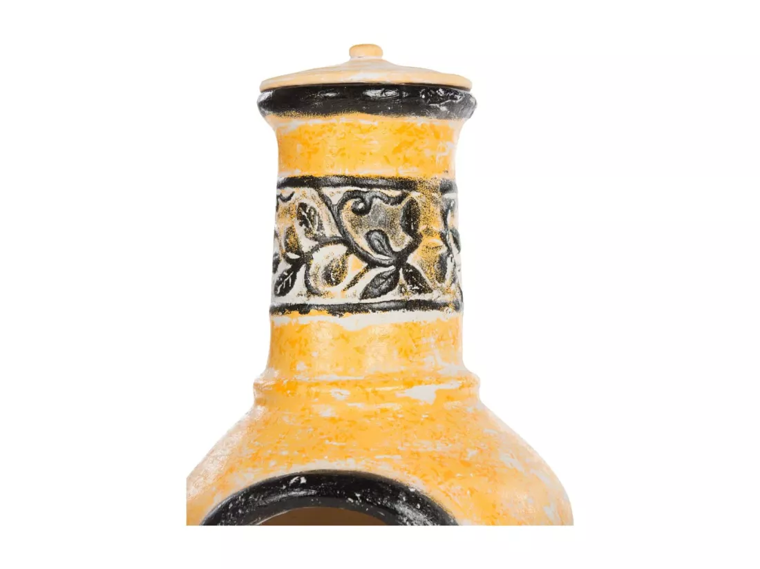 Cheminée Soledad Argile Jaune / Noir 86035