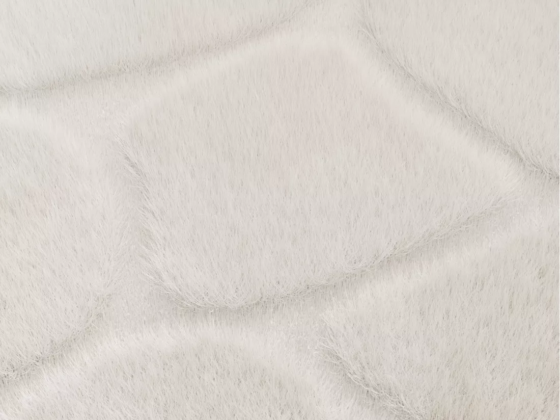 Tapis en relief effet fourrure - 120 x 160 cm - Beige - ARENSO