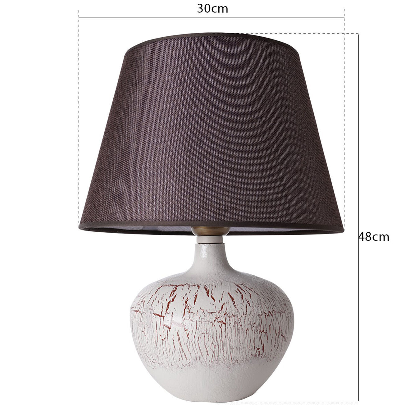Sheen Lampe de table YL577 grise - 48x30 cm