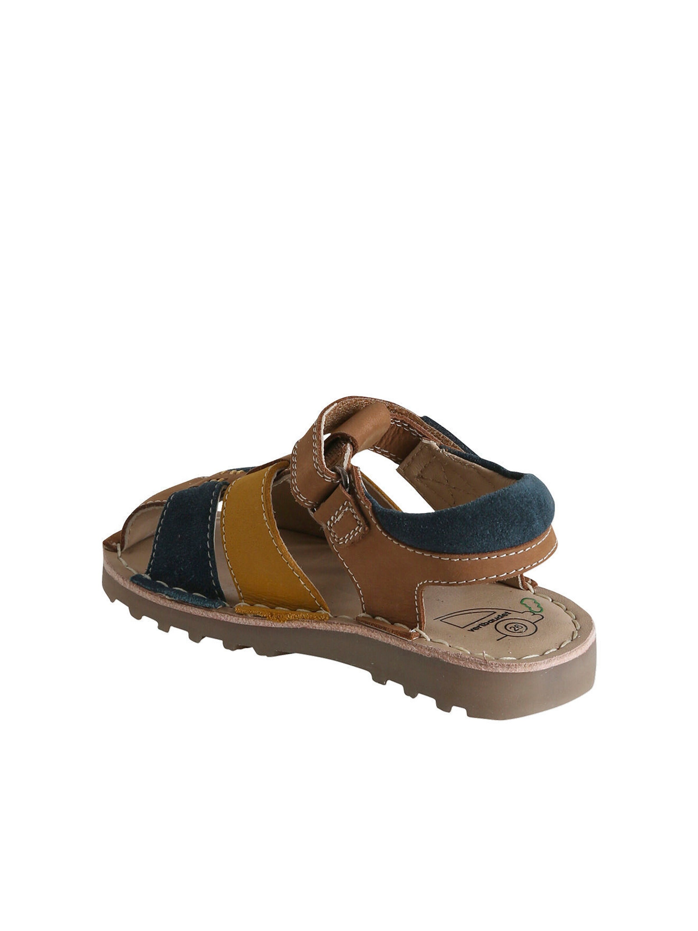 Vertbaudet Kinder Klett-Sandalen, Anziehtrick beige