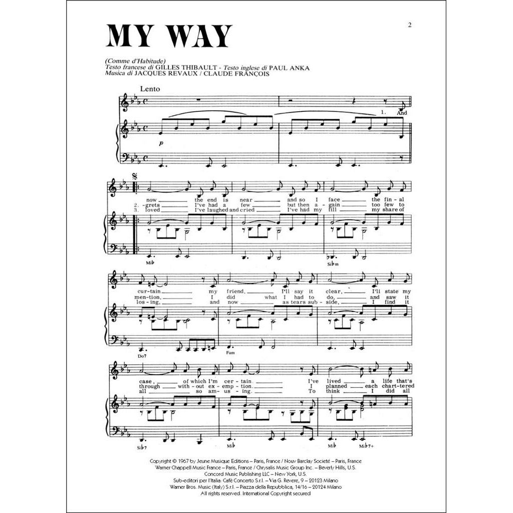 Hal Leonard Frank Sinatra: My Way bladmuziek voor piano en zang