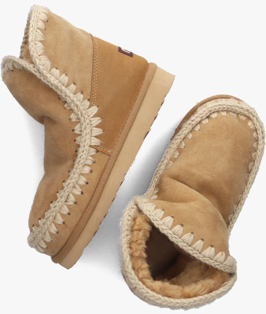 MOU beige mou vachtlaarzen eskimo 18 glitter logo
