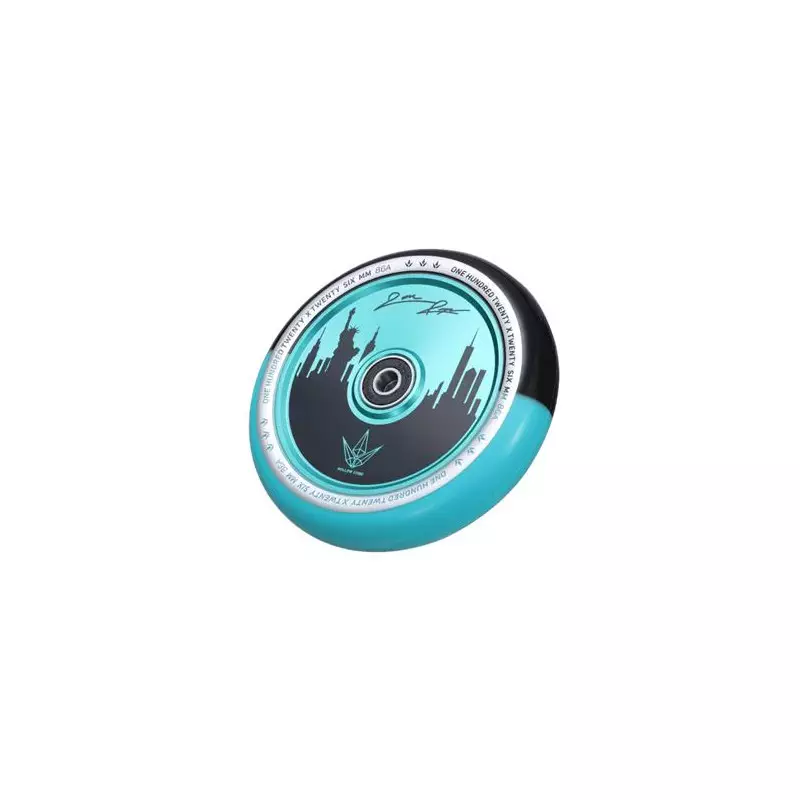 Roue Trottinette BLUNT 120mm Jon Reyes Noir/Turquoise