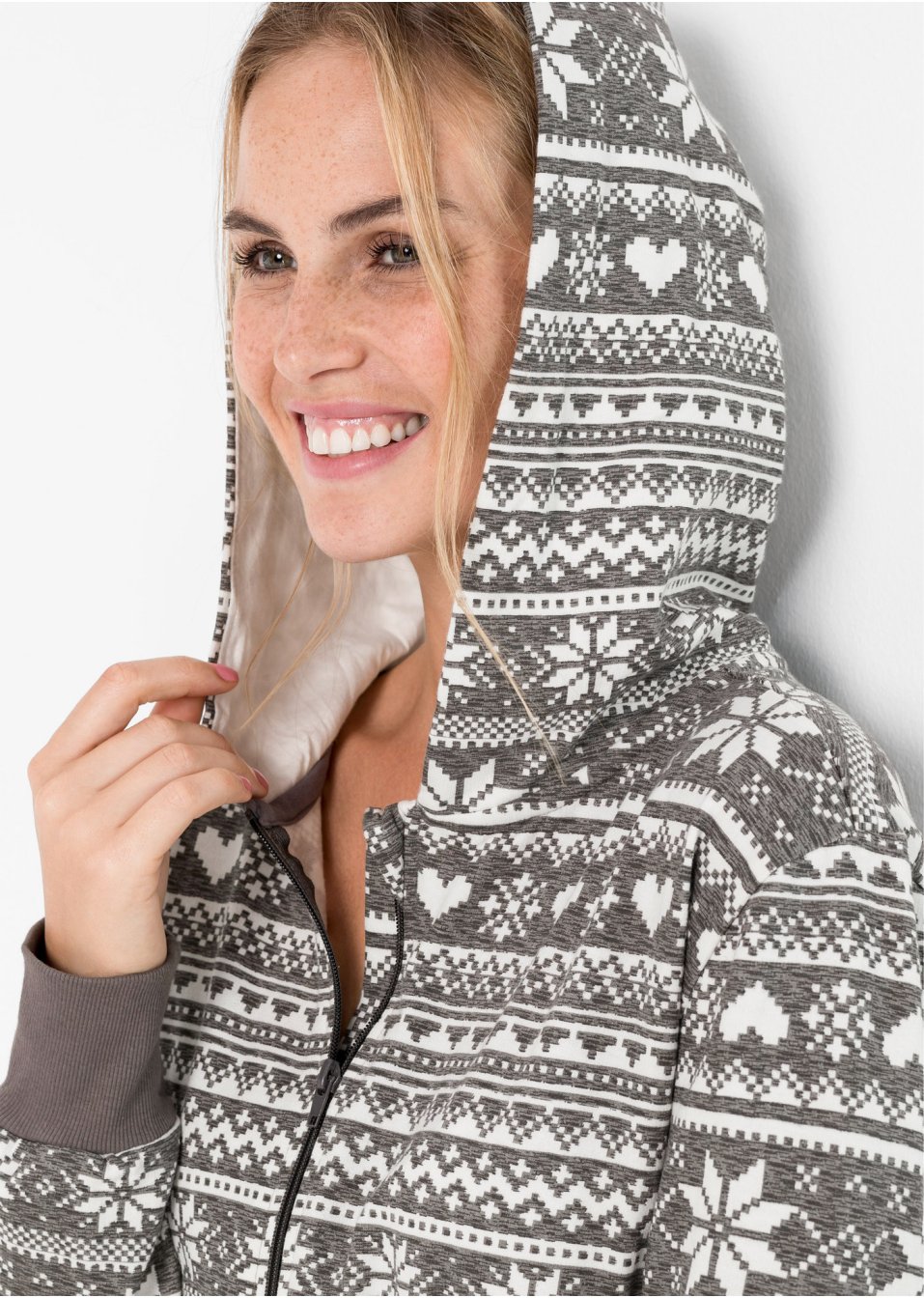 Combipyjama oversize en matière sweat