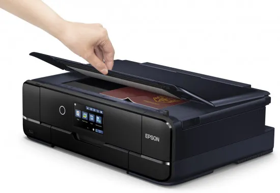 Epson Expression Photo XP-970 Small-in-One - Multifunktionsprinter - farve - blækprinter - A4 (210 x 297 mm) (original) - A3 (medie) - op til 8.1 spm (kopiering) - op til 8.5 spm (udskriver) - 100 ark - USB 2.0, LAN, Wi-Fi(n), USB vært