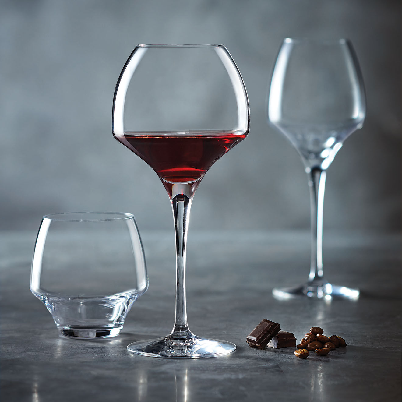 Chef & Sommelier Set 12 verres à pied Open Up + carafe transparents