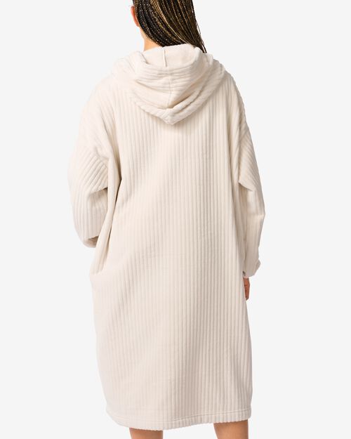 snuggle hoodie teddy crème