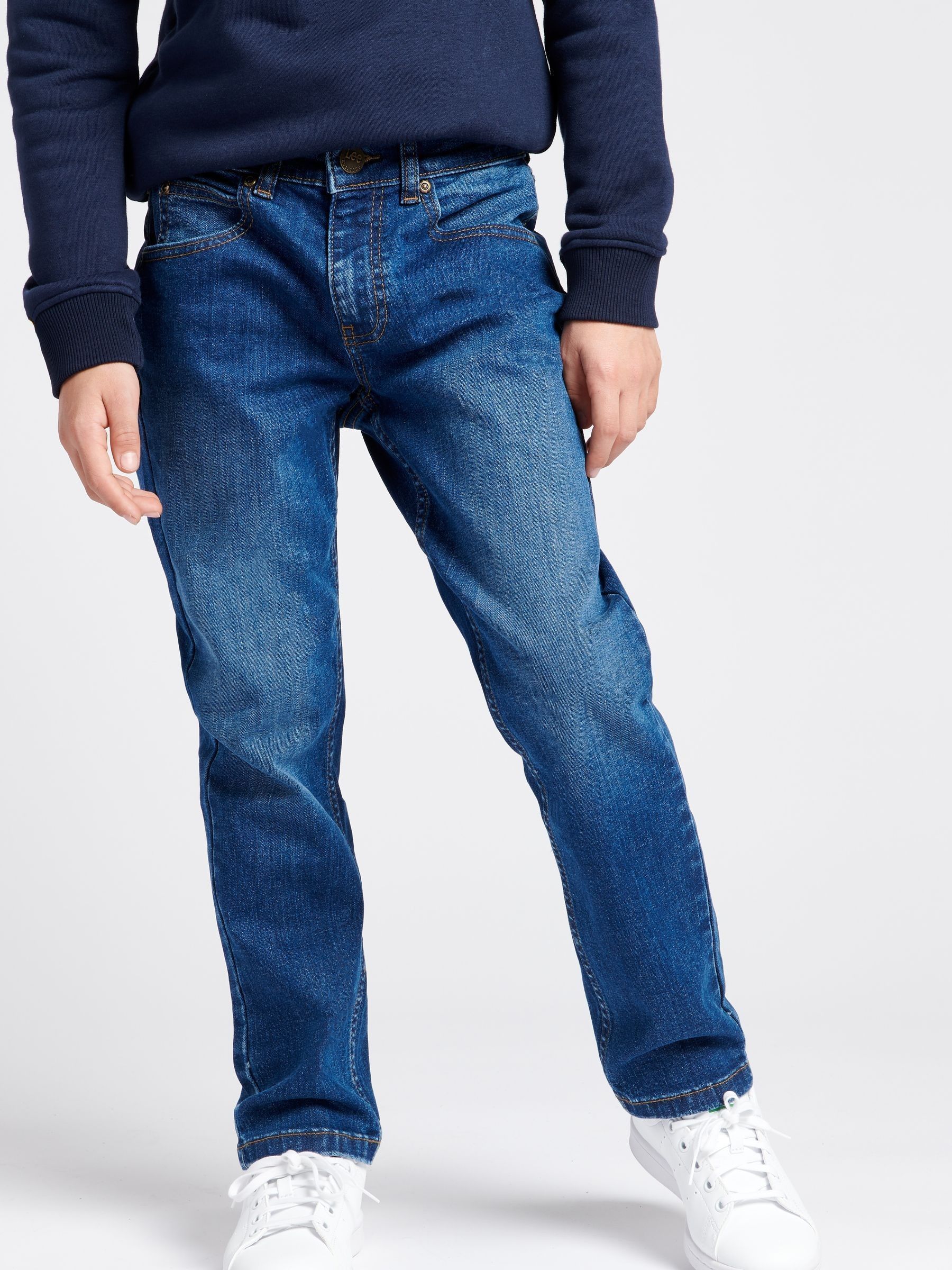 Normaal blauw - Lee Daren jeans met rechte pasvorm voor jongens