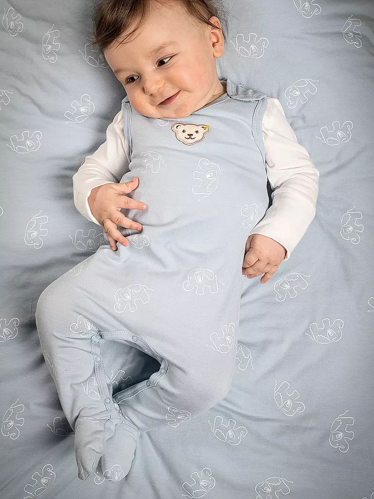 STEIFF Baby Set 2tlg Strampler und Langarmshirt  hellblau