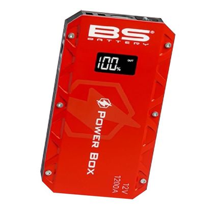 Booster BS Battery Power Box PB-02 avec chargeur USB Universel - Rouge / Noir