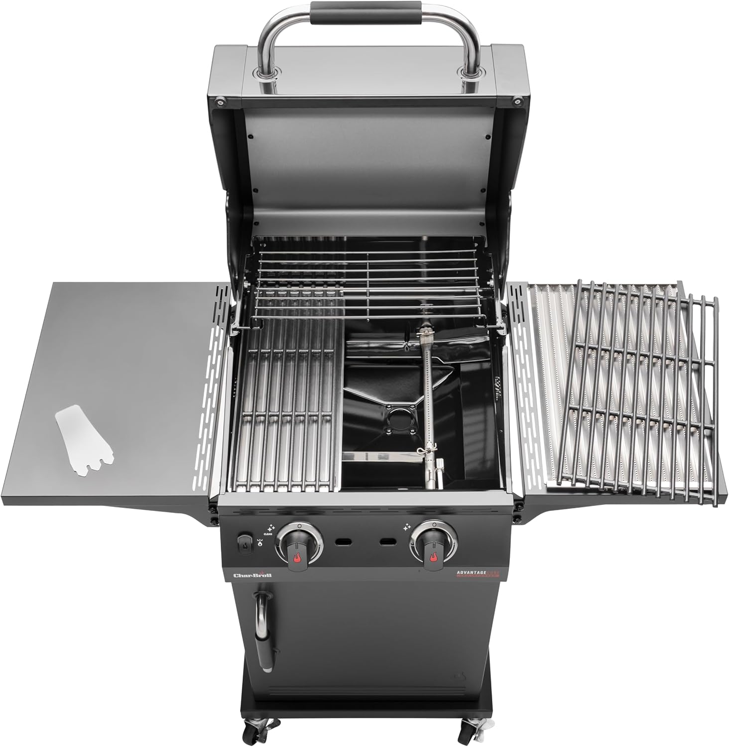 Char-Broil Gasgrill Advantage CORE B 2 Brenner, TRU-Infrared Technology, Klappbare Seitenablagen, Gusseisen Roste - Ideal für draußen, Garten, Terrasse