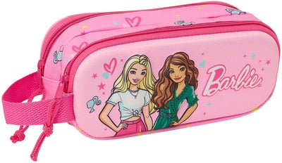 Barbie 3D Dobbeltpennal, Rosa