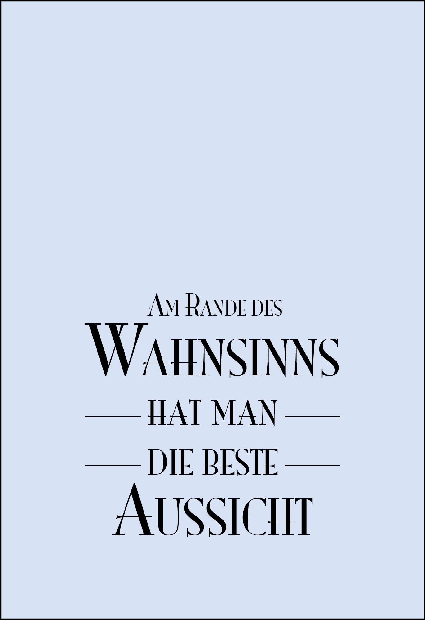 Postkarte 'Am Rande des Wahnsinns' günstig bestellen