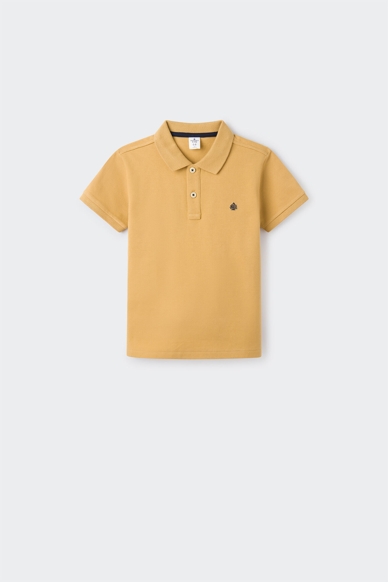 Camisa polo básica com logotipo para meninos
