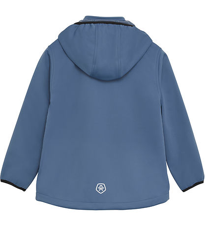 Color Kids Softshelljacke m. Fleece - Vintage Indigo
