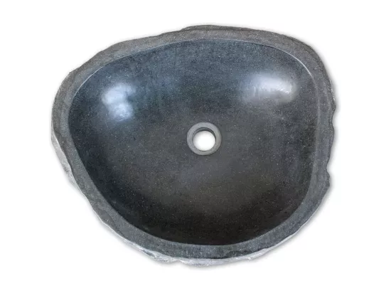 Lavabo vaque en pierre grise 38 x 30 x 15 cm 02_0002834