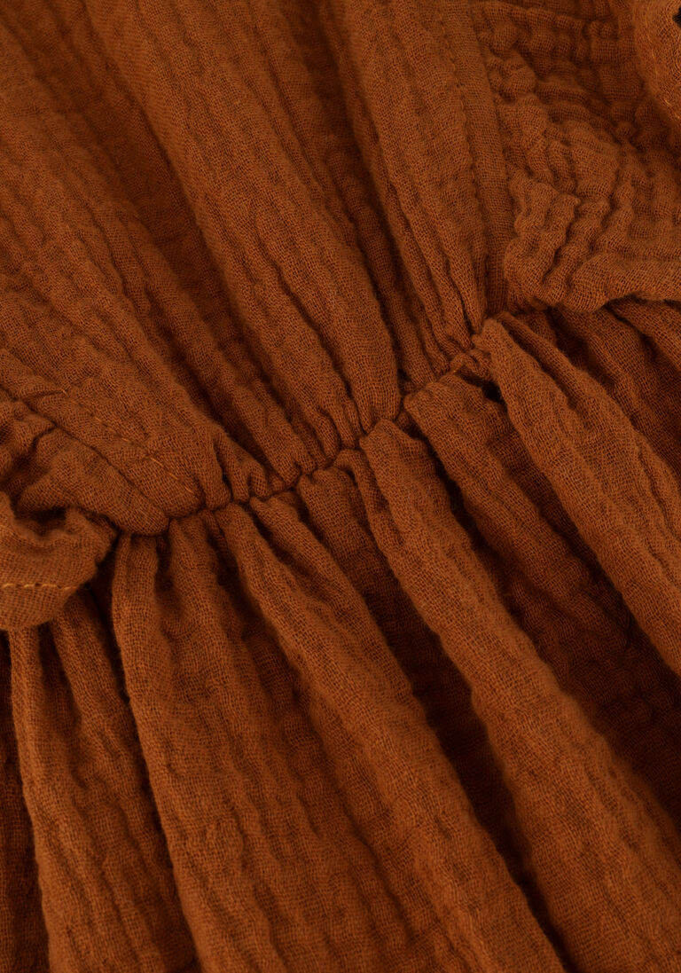 ALWERO bruine alwero mini jurk ruffles