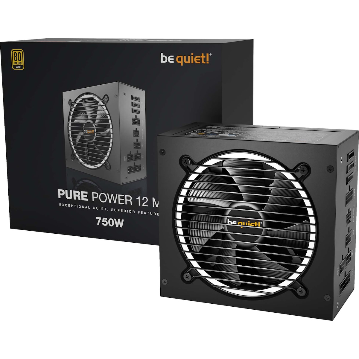 be quiet! PURE POWER 12 M 750W strømforsyning