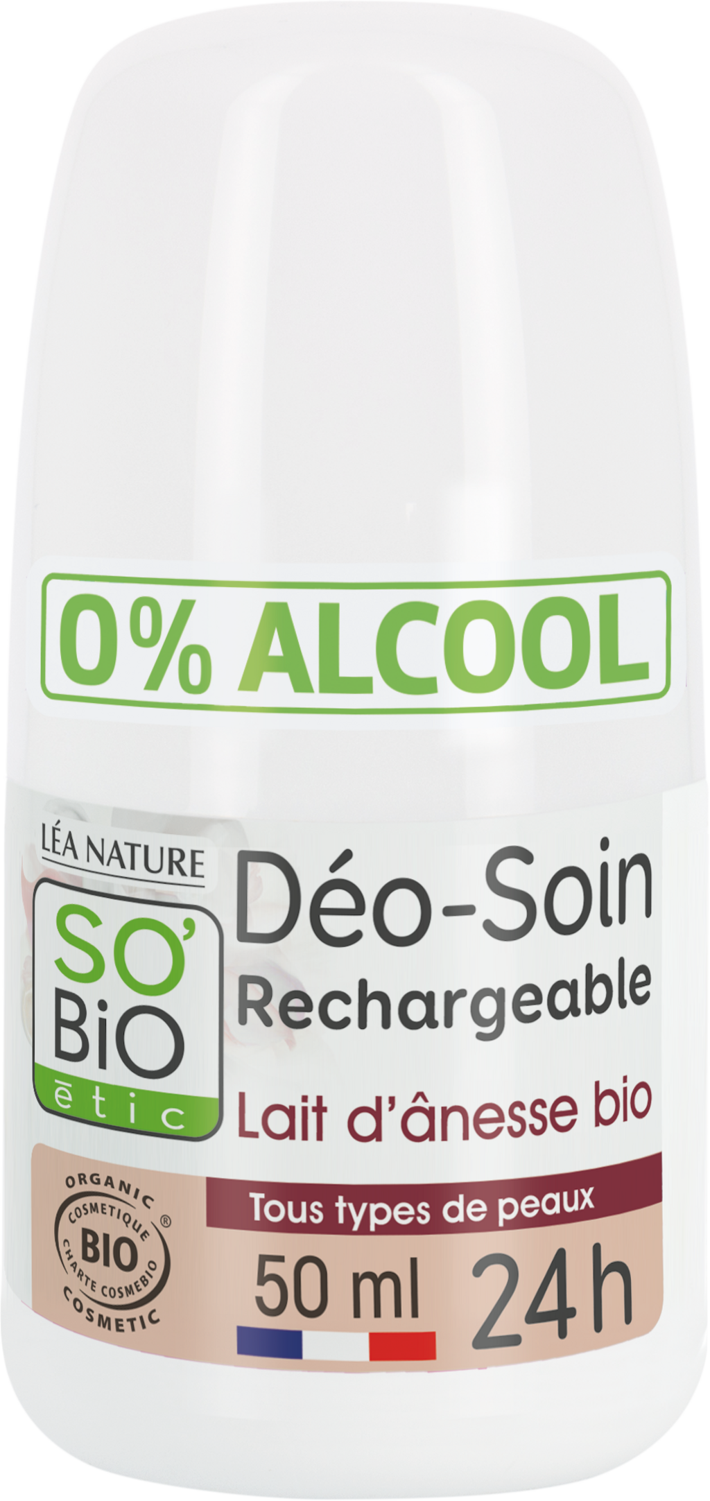 LÉA NATURE SO BiO étic  Deo Roll-on Eselsmilch, 50 ml