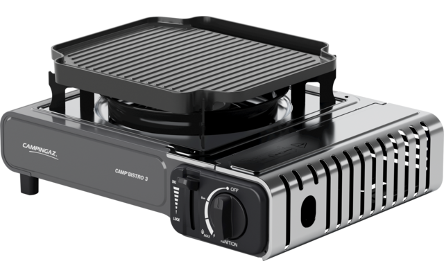 Campingaz Camp'Bistro 3 Gaskocher mit Grillplatte 2200 Watt