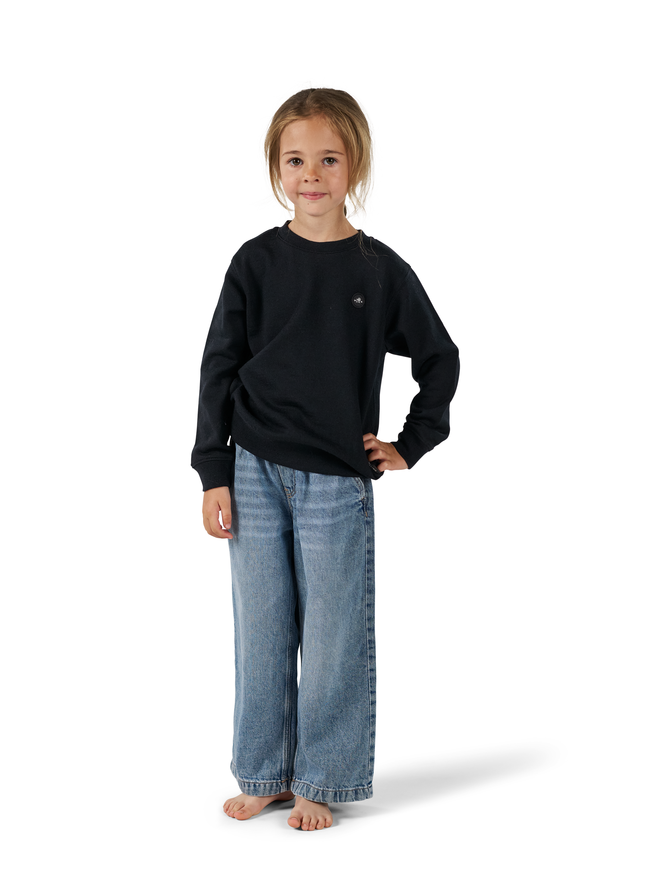 Sweater van merinowol voor kinderen in Beige