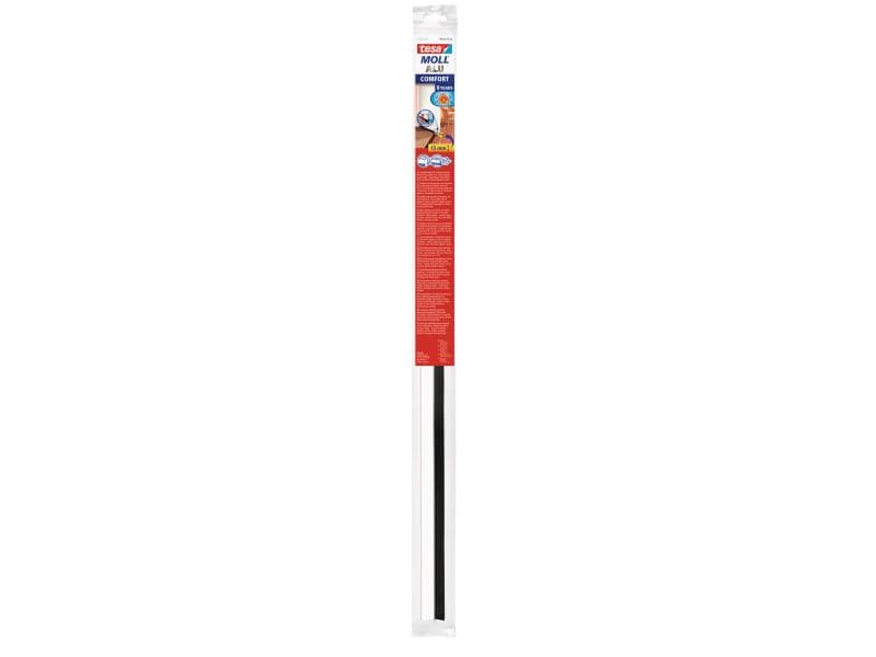 tesa Türdichtschiene MOLL Comfort 1 m x 40 mm Türdichtschiene für Textilböden, 1 m x 43 mm, weiss
