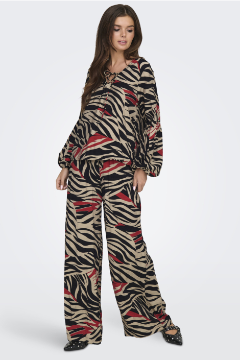 Jacqueline de Yong zwarte dames blouse