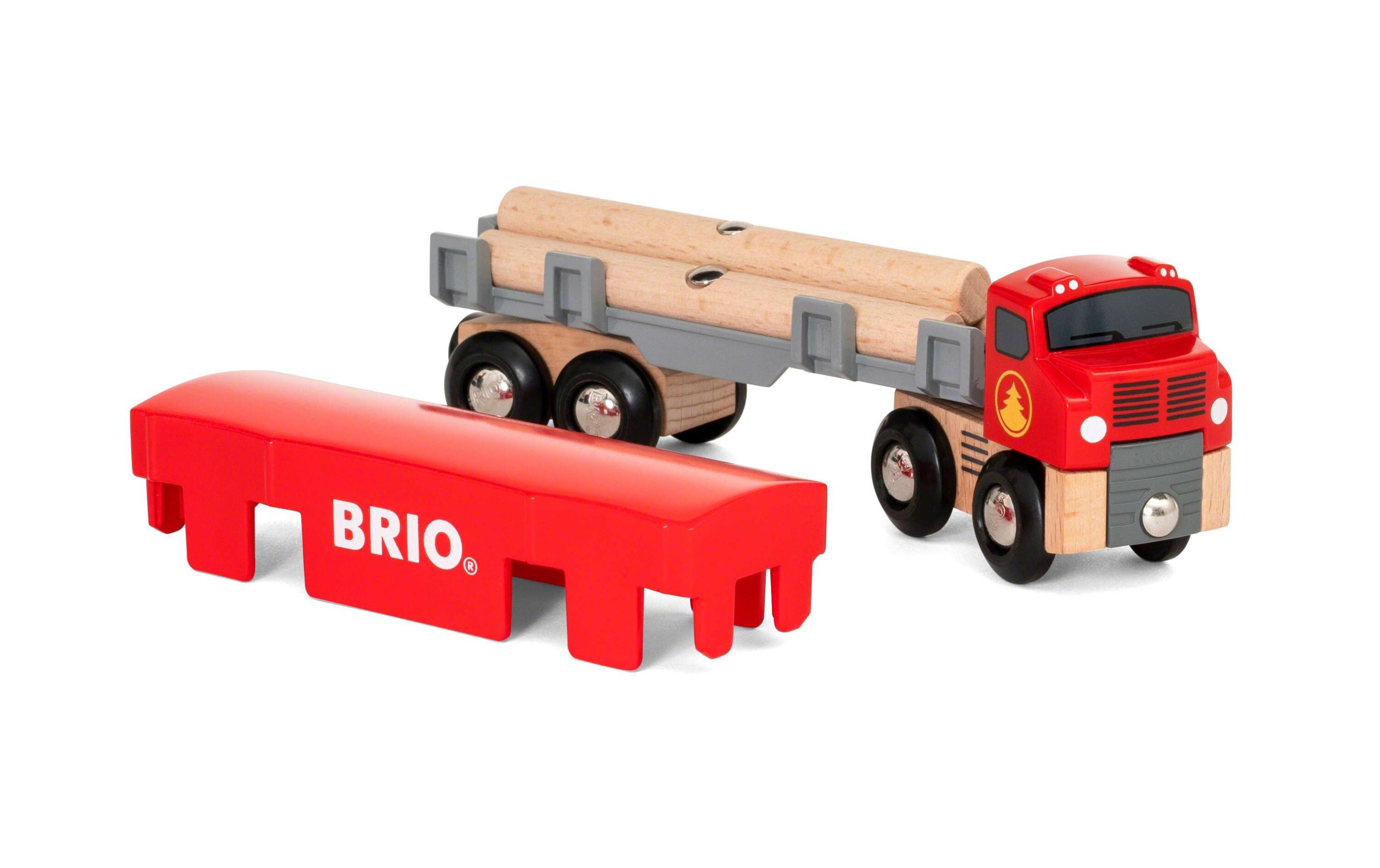 BRIO World Holztransporter mit MagnetladungTransporter mit Anhänger
