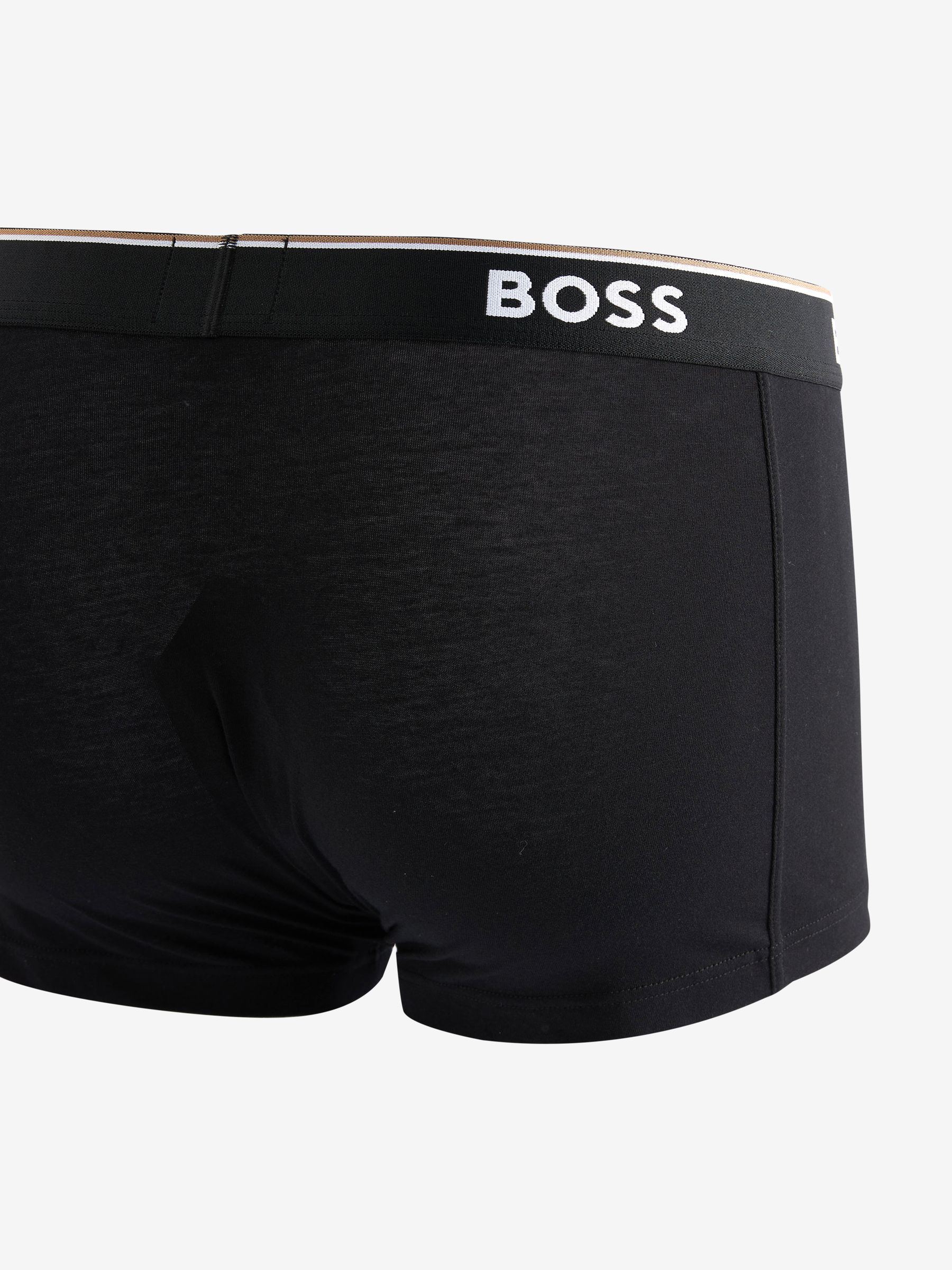 Zwart - BOSS Power stretchy Katoen 3 Pack Boxer