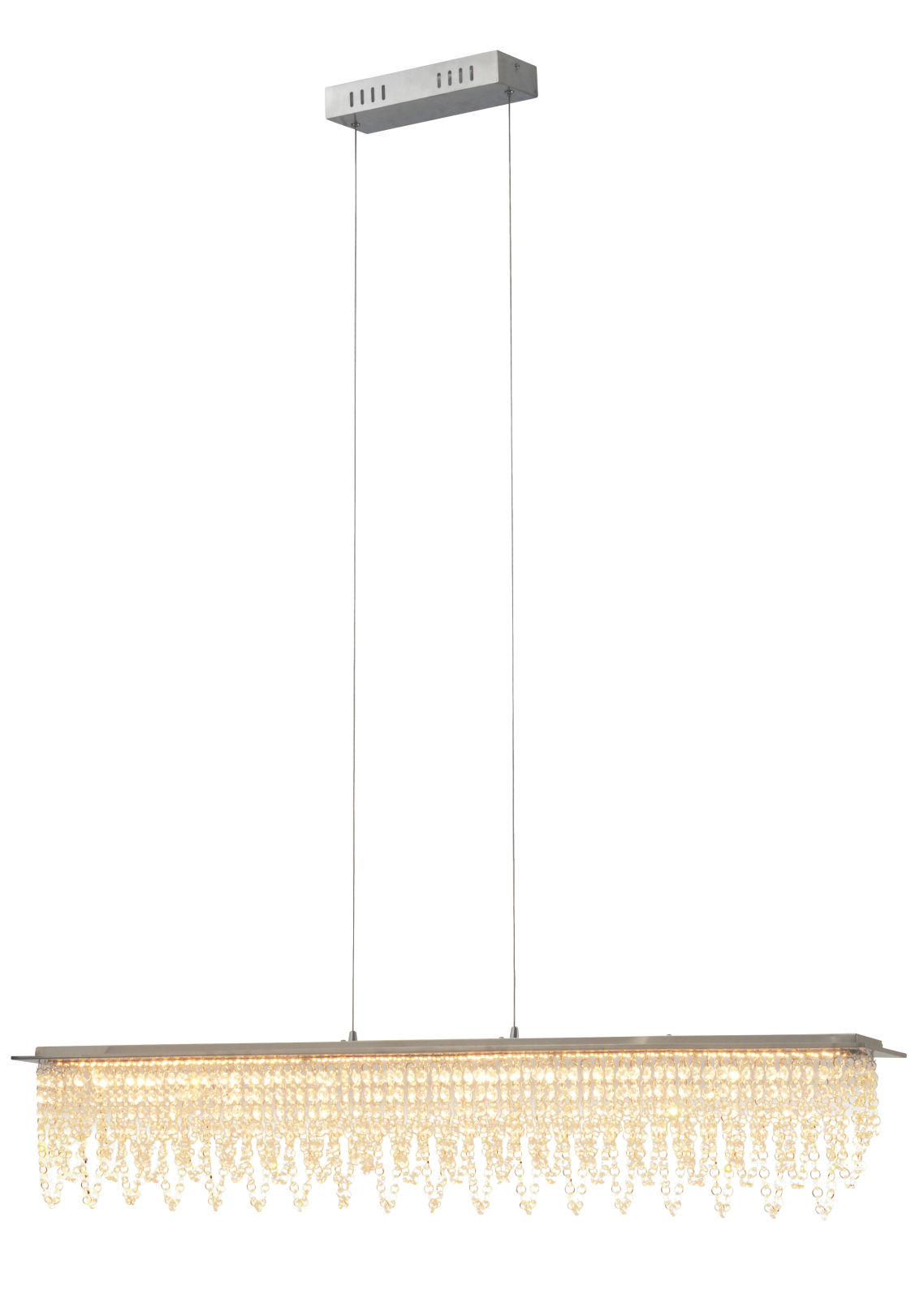 LED-Pendelleuchte DIAMOND - chrom - Kristallglas - dimmbar