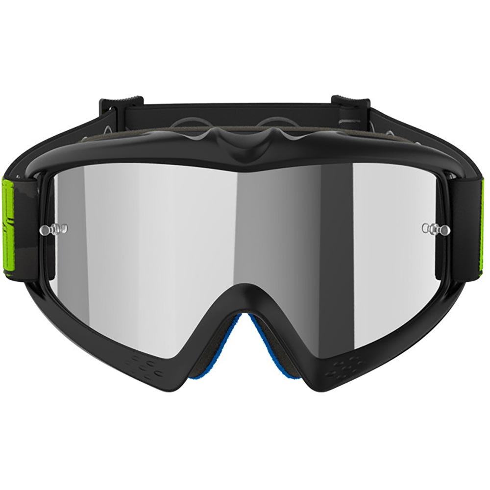Alpinestars - Masque enfant Vision Youth Hollow Mirror Anthracite / Jaune fluo / Argent