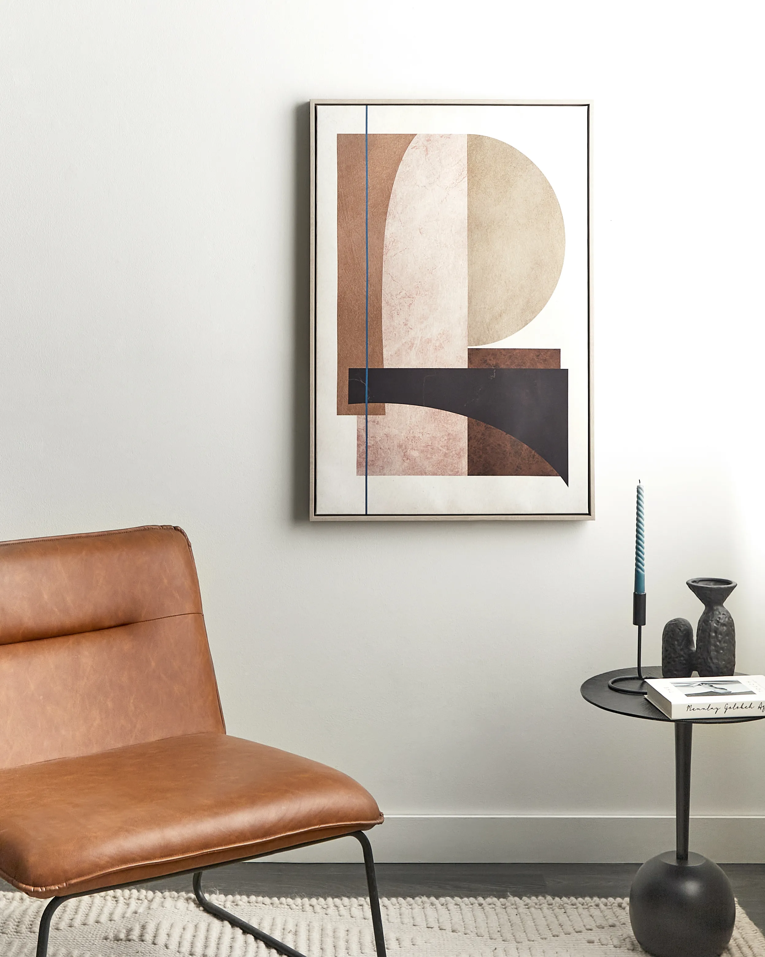 Canvas RUFFANO Abstract motief 63 x 93 cm Meerkleurig