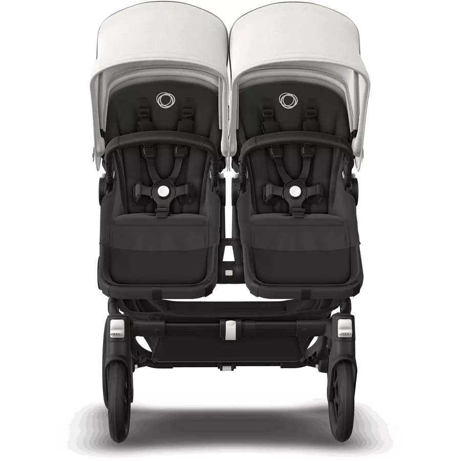 bugaboo Zwillingswagen Donkey 5 Twin Complete BlackMisty White