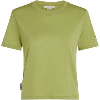 Icebreaker Merino 150 Tech Lite Crop T-Shirt Olive Damen