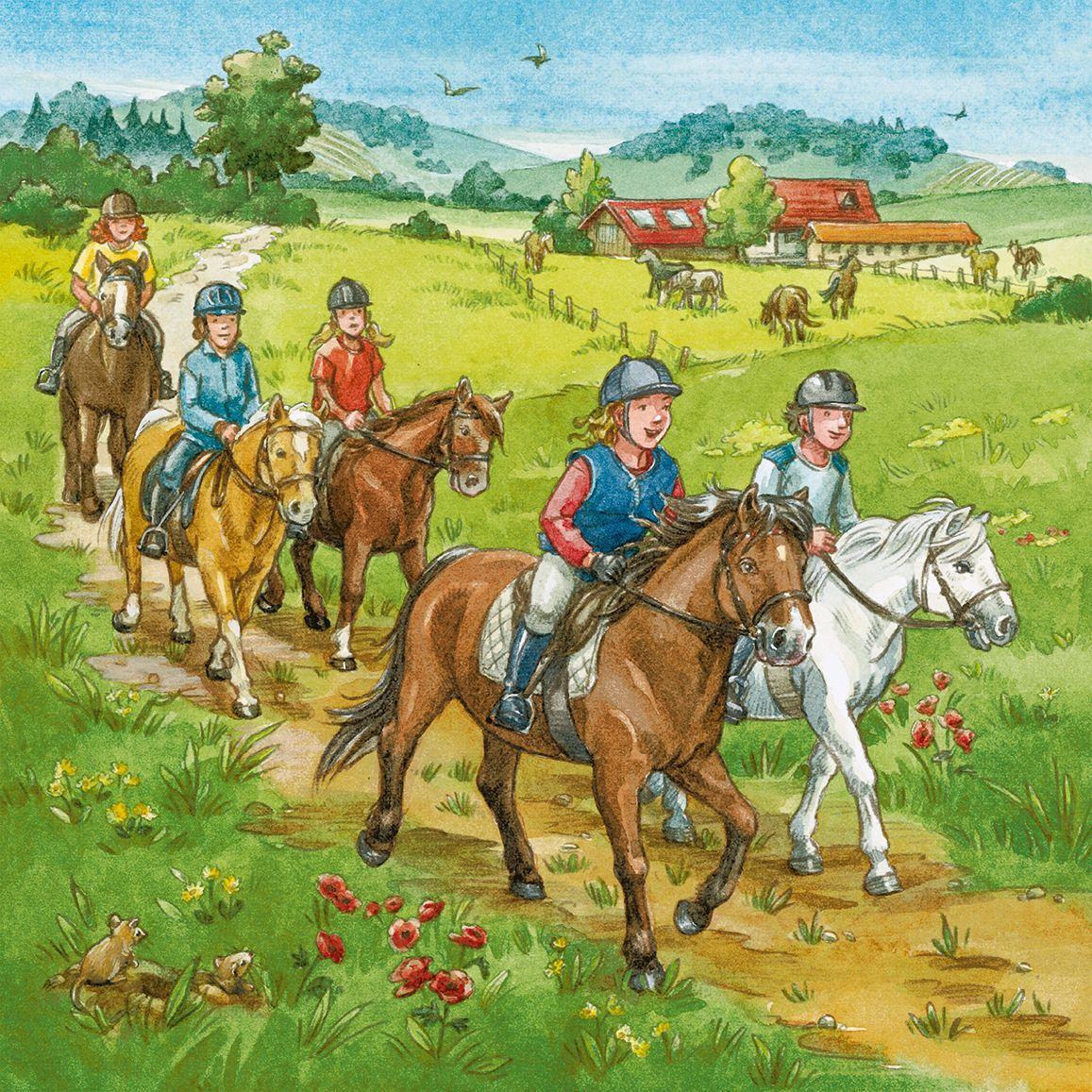 Puzzle Mein Reiterhof 3x49 Teile