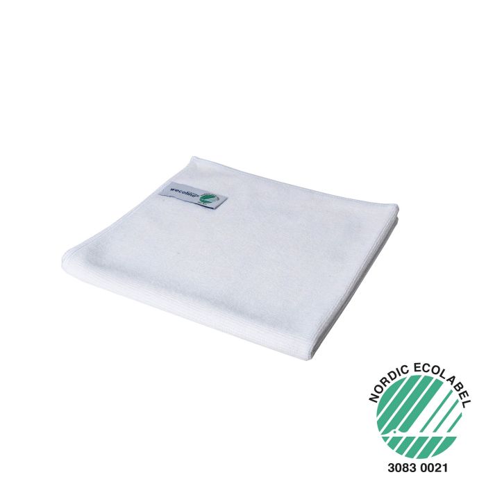 10st Wecoline Microvezeldoek gebreid, met vouwinstructie 40x40cm Wit 10 Stuks (4004188006041)