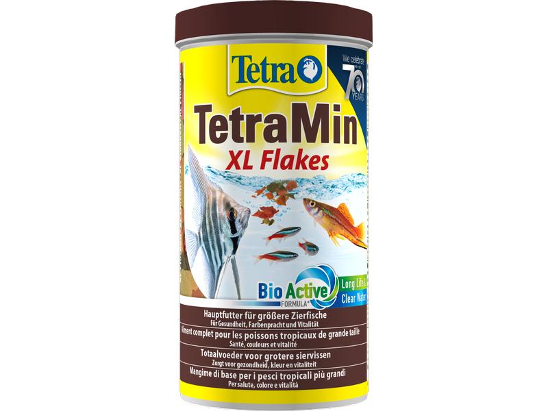 Tetra Basisfutter TetraMin XL Flakes, 1 l Alleinfuttermittel für grössere Zierfische