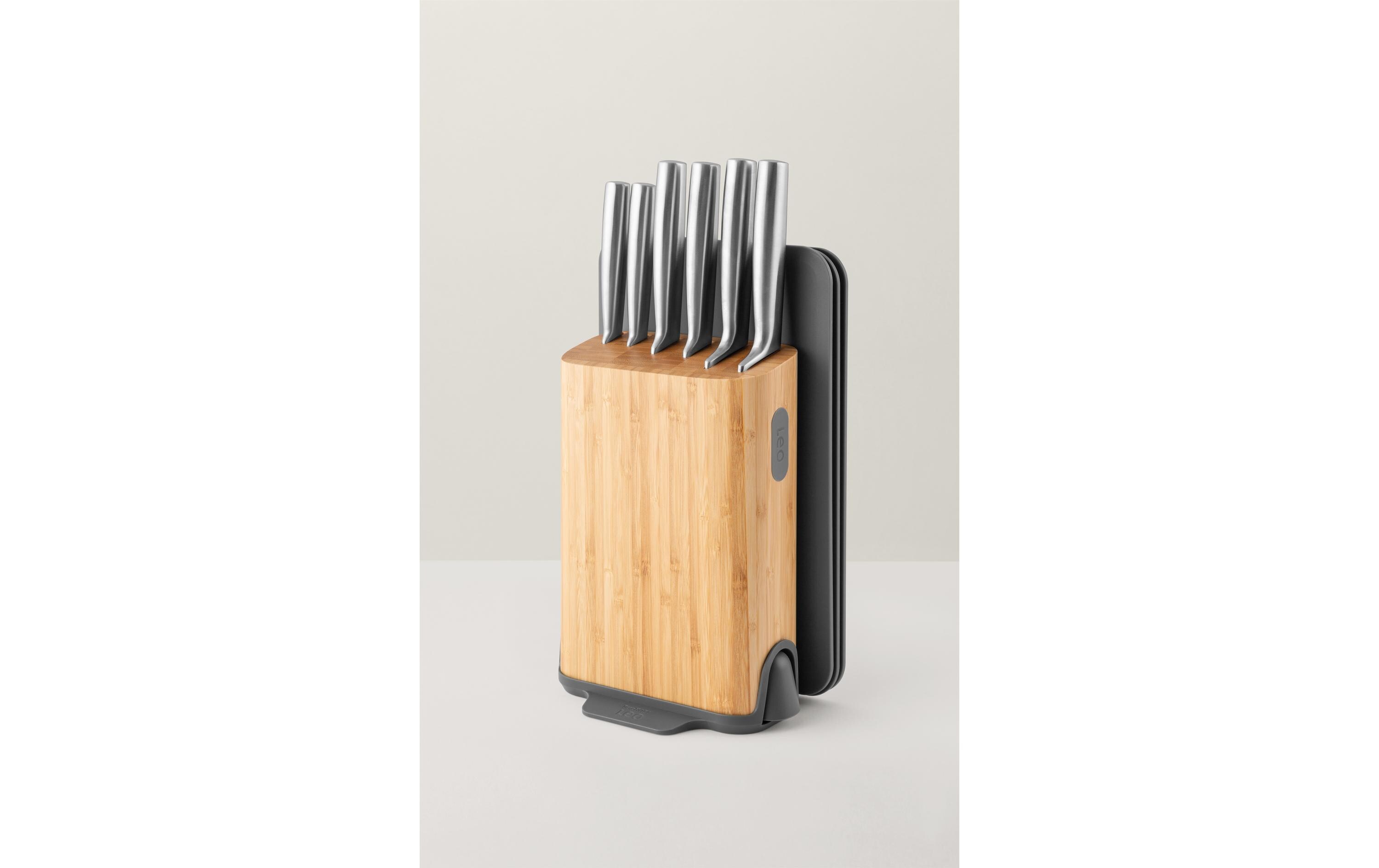 Messerblock-Set mit Messer Leo Legacy 11-teilig, HellbraunMesserblock mit Messer Set