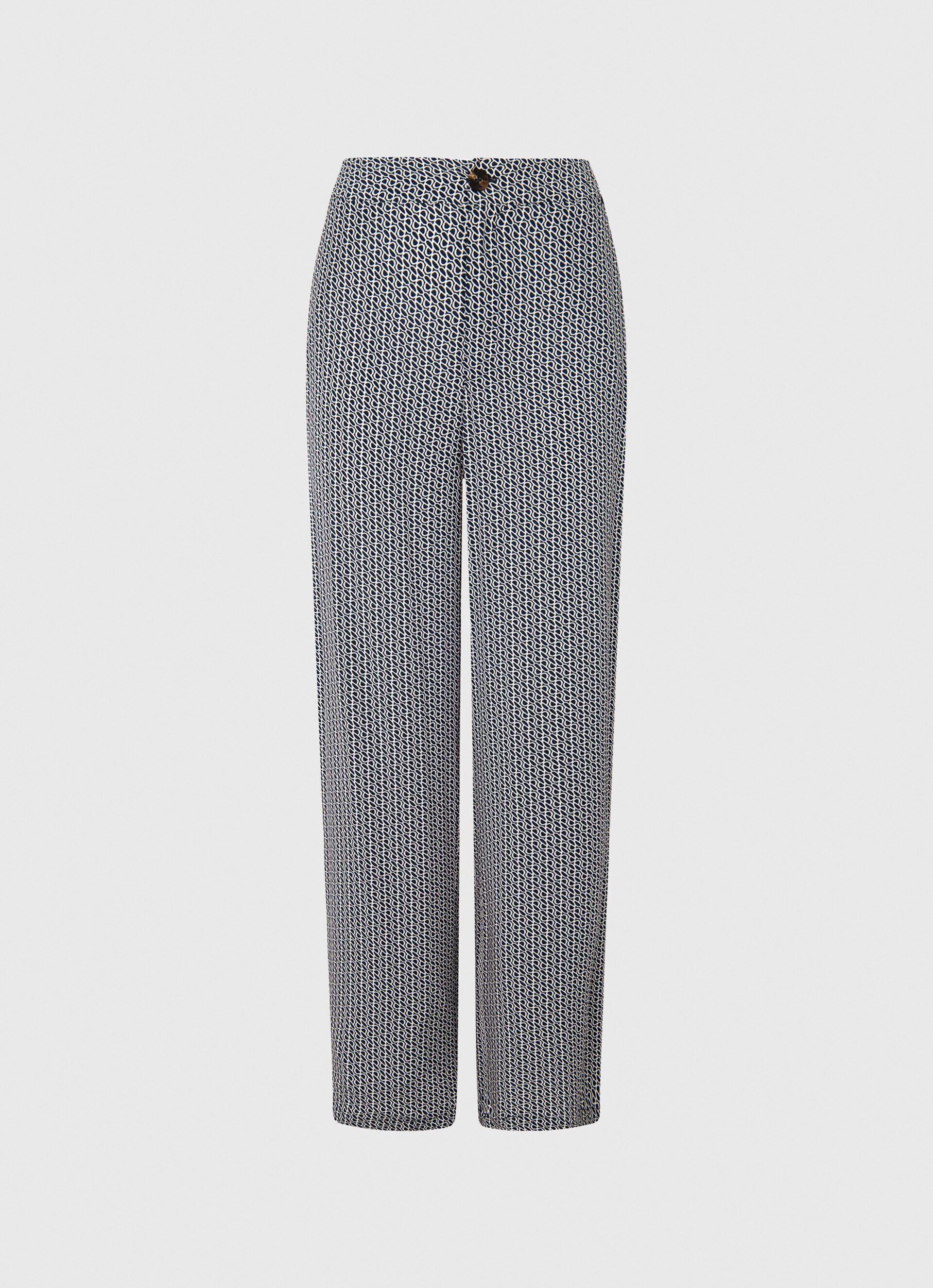 Calça com estampa de logotipo por toda a peça - multicolorida
