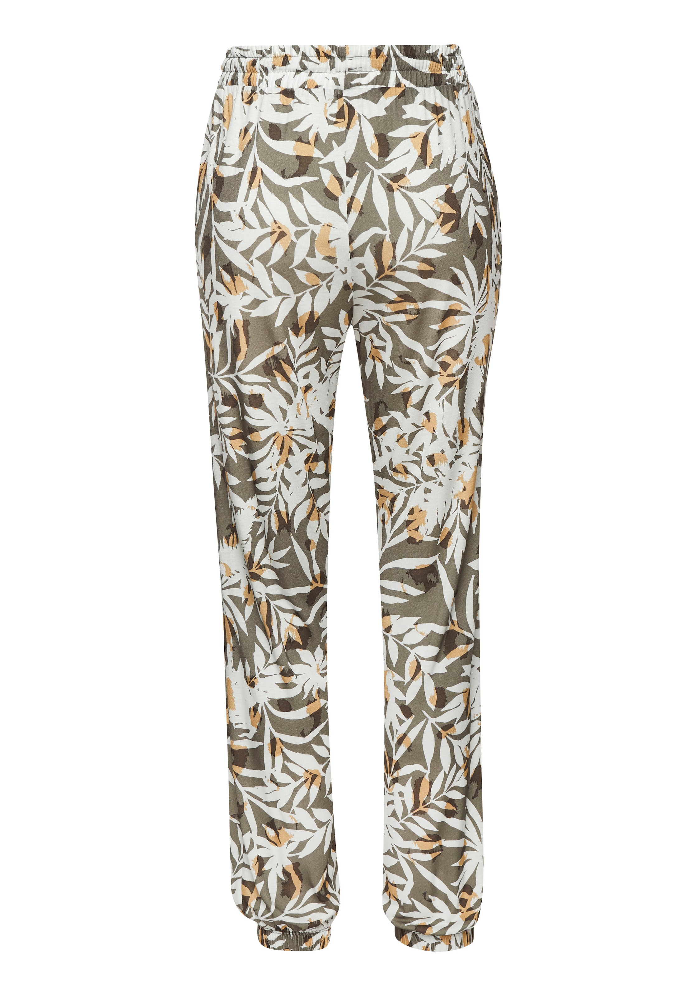 Vivance Jerseyhose  mit Alloverdruck, leichte Sommerhose mit Taschen, Strandhose