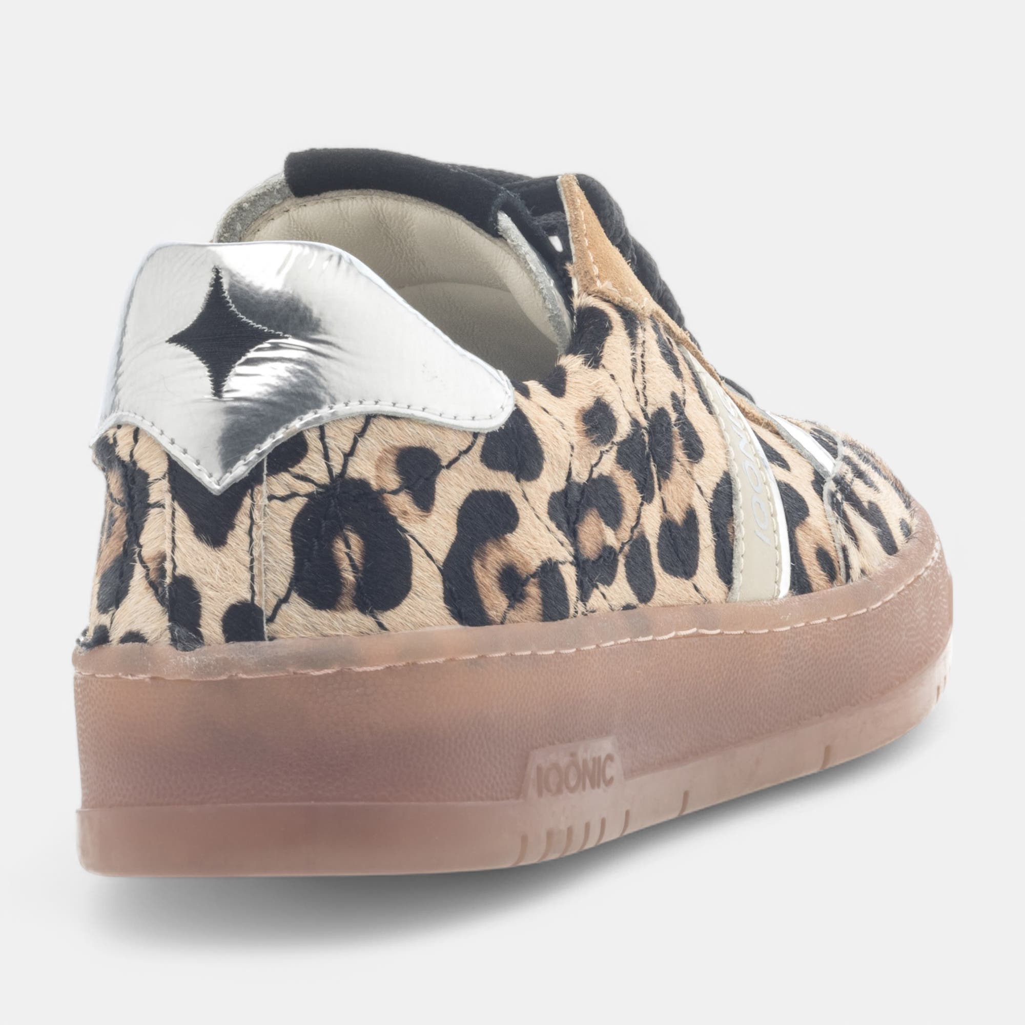 Baskets basses Femme en cuir camel